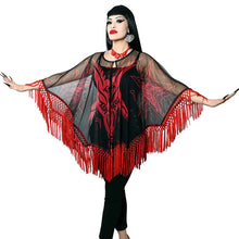 Cargar imagen en el visor de la galería, Satanic Goat Head Mesh Cape