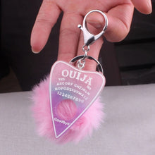 Cargar imagen en el visor de la galería, Ouija Acrylic Keychain with Pom Pom