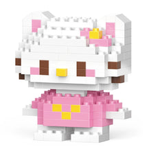 Cargar imagen en el visor de la galería, Hello Kitty Figure with Building Blocks