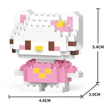 Cargar imagen en el visor de la galería, Hello Kitty Figure with Building Blocks