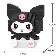 Cargar imagen en el visor de la galería, Kuromi Figure with Building Blocks