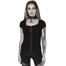 Cargar imagen en el visor de la galería, Eye C U Cap-Sleeve Top