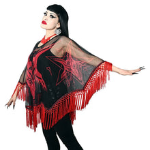 Cargar imagen en el visor de la galería, Satanic Goat Head Mesh Cape