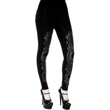 Cargar imagen en el visor de la galería, Black gothic Baroque Leggings