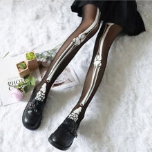 Cargar imagen en el visor de la galería, Skeleton Pantyhose