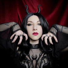 Cargar imagen en el visor de la galería, Maleficent Horns Diabolical Headpiece