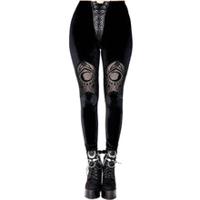 Cargar imagen en el visor de la galería, Velvet Mesh Leggings Cathedral