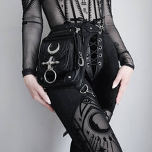 Cargar imagen en el visor de la galería, Velvet Mesh Leggings Cathedral