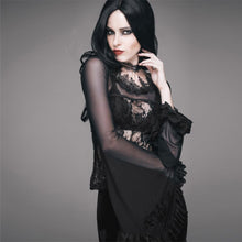 Cargar imagen en el visor de la galería, ETT052 Sexy Black Lace T-Shirt