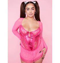 Cargar imagen en el visor de la galería, SUGAR THRILLZ - Plus Pretty Spoiled But Not Rotten Long Sleeve Teddy