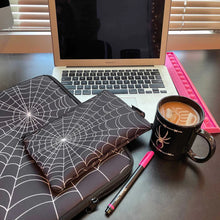 Cargar imagen en el visor de la galería, Sourpuss Spiderweb Zip Pouch