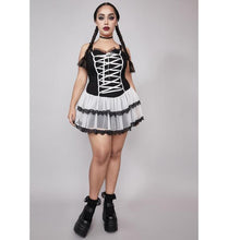 Cargar imagen en el visor de la galería, WIDOW - Plus Ivory Bring Me To Life Corset Dress