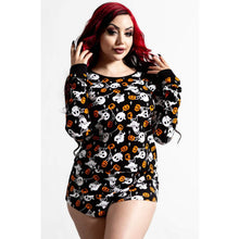 Cargar imagen en el visor de la galería, Haunted Pumpkin Long Sleeve Top