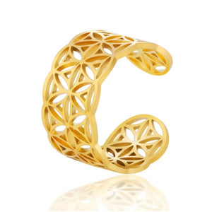 Viking Flower of Life Ring