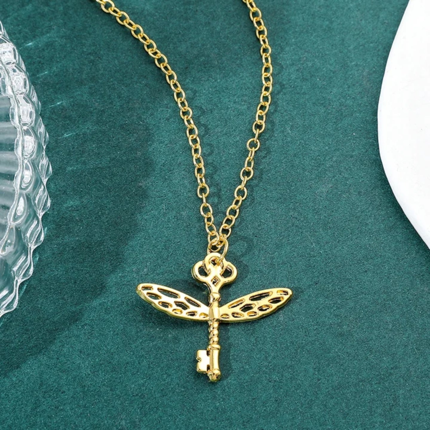 Golden Snitch Wings Necklace