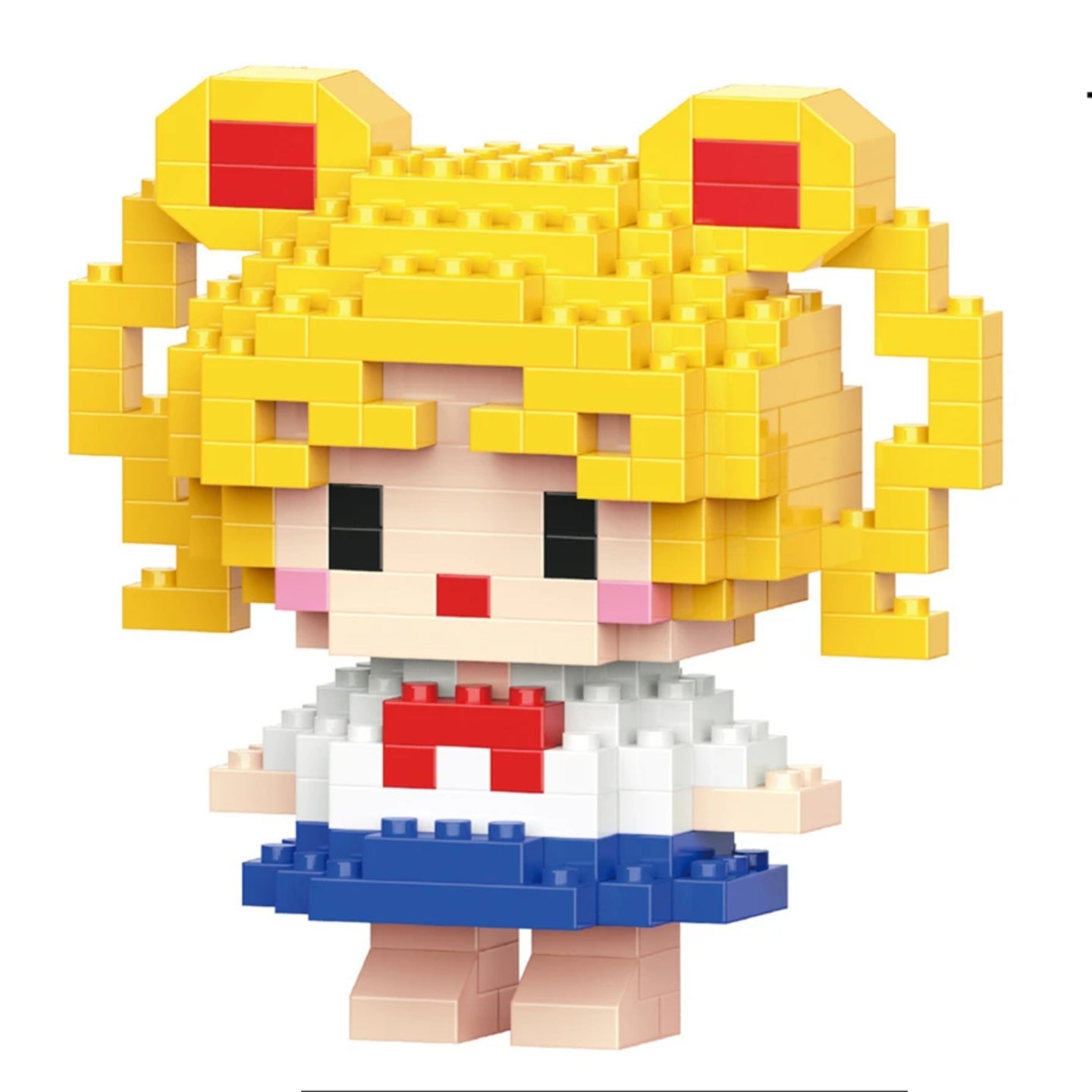 Sailor Moon Figure with Building Blocks