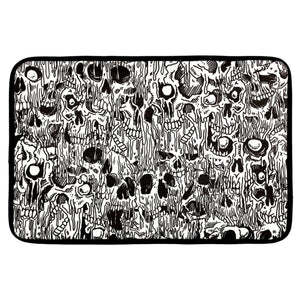 Sourpuss Melting Skulls Bathmat