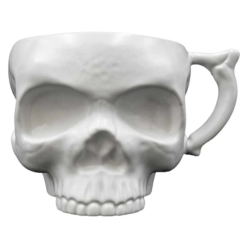 Anatomical Skull Mega Mug White