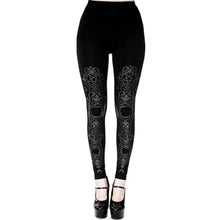 Cargar imagen en el visor de la galería, Black gothic Baroque Leggings
