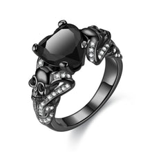 Cargar imagen en el visor de la galería, Romantic Skull Heart Ring
