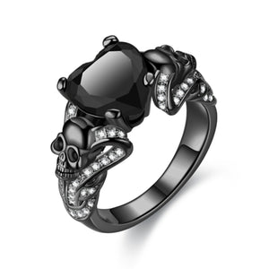 Romantic Skull Heart Ring