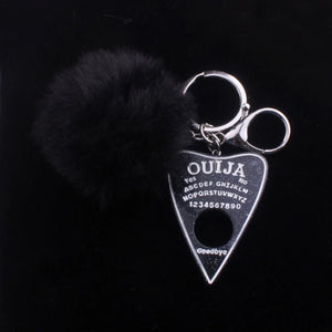Ouija Acrylic Keychain with Pom Pom