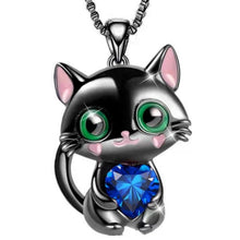 Cargar imagen en el visor de la galería, Lovely Black Cat Necklace
