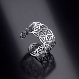 Viking Flower of Life Ring