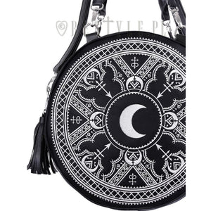 Henna White Round Bag