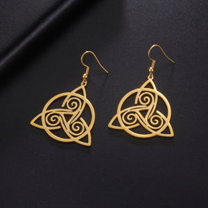 Celtic Triskel Amulet Earrings