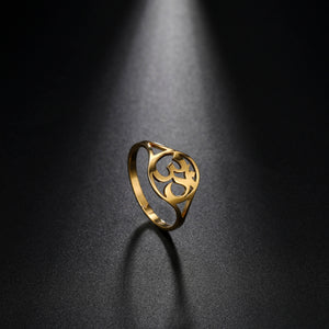 Indian Talisman Om Ring