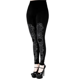 Black gothic Baroque Leggings