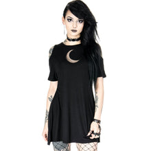 Cargar imagen en el visor de la galería, Crescent Moon Mesh Tunic Dress
