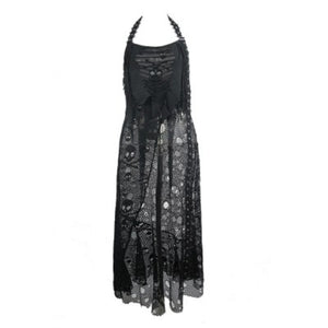 SKT079 Punk Halter Dress