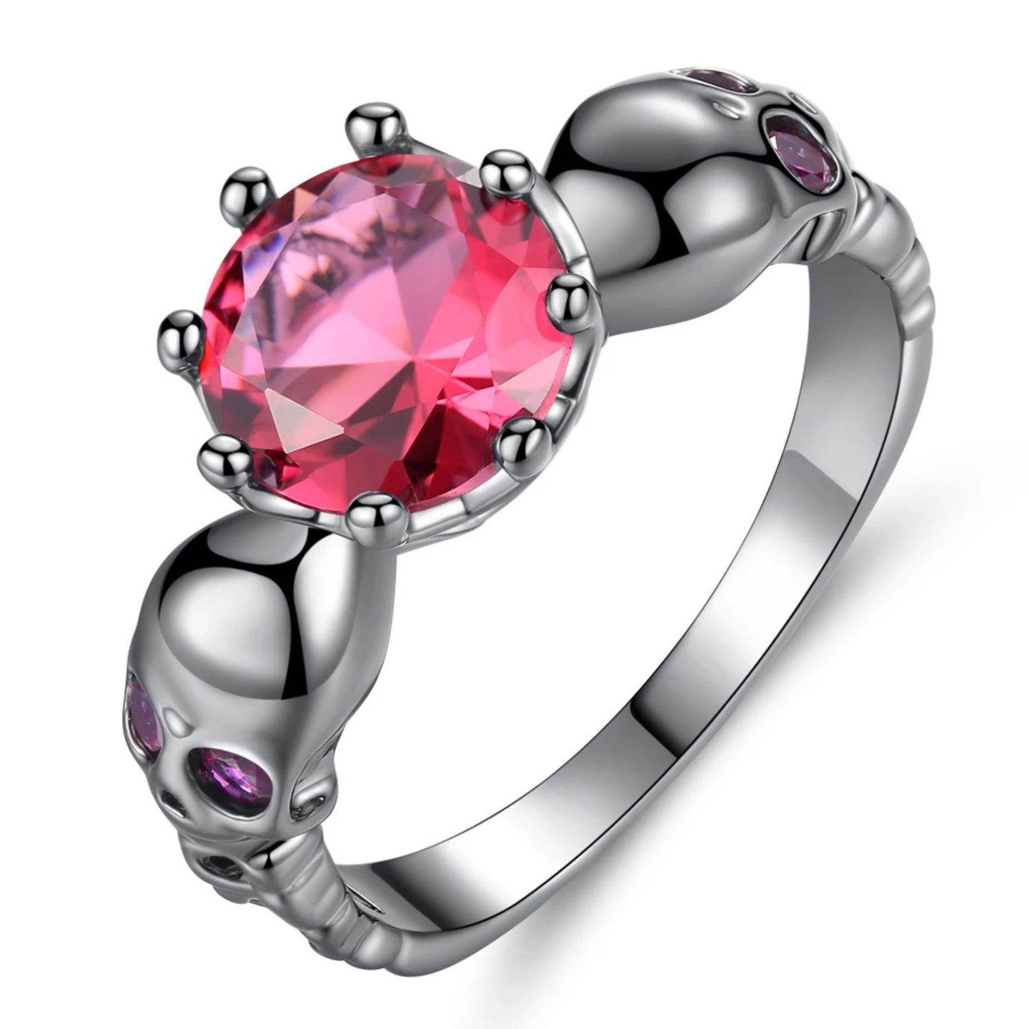 Simple Skully Red Ring
