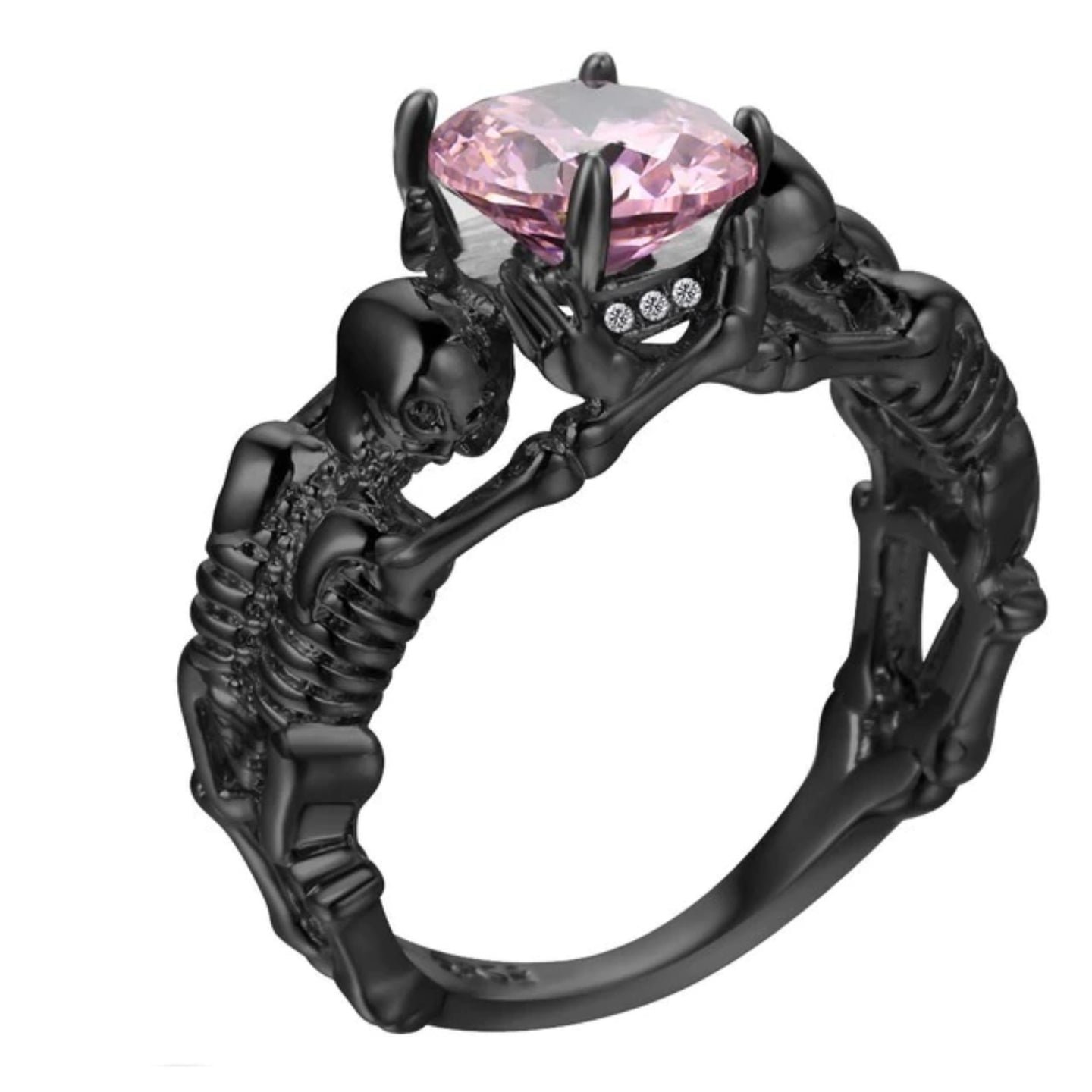 Skeleton Pink Ring