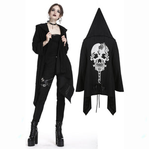 JW181 Gothic skull back baggy jacket