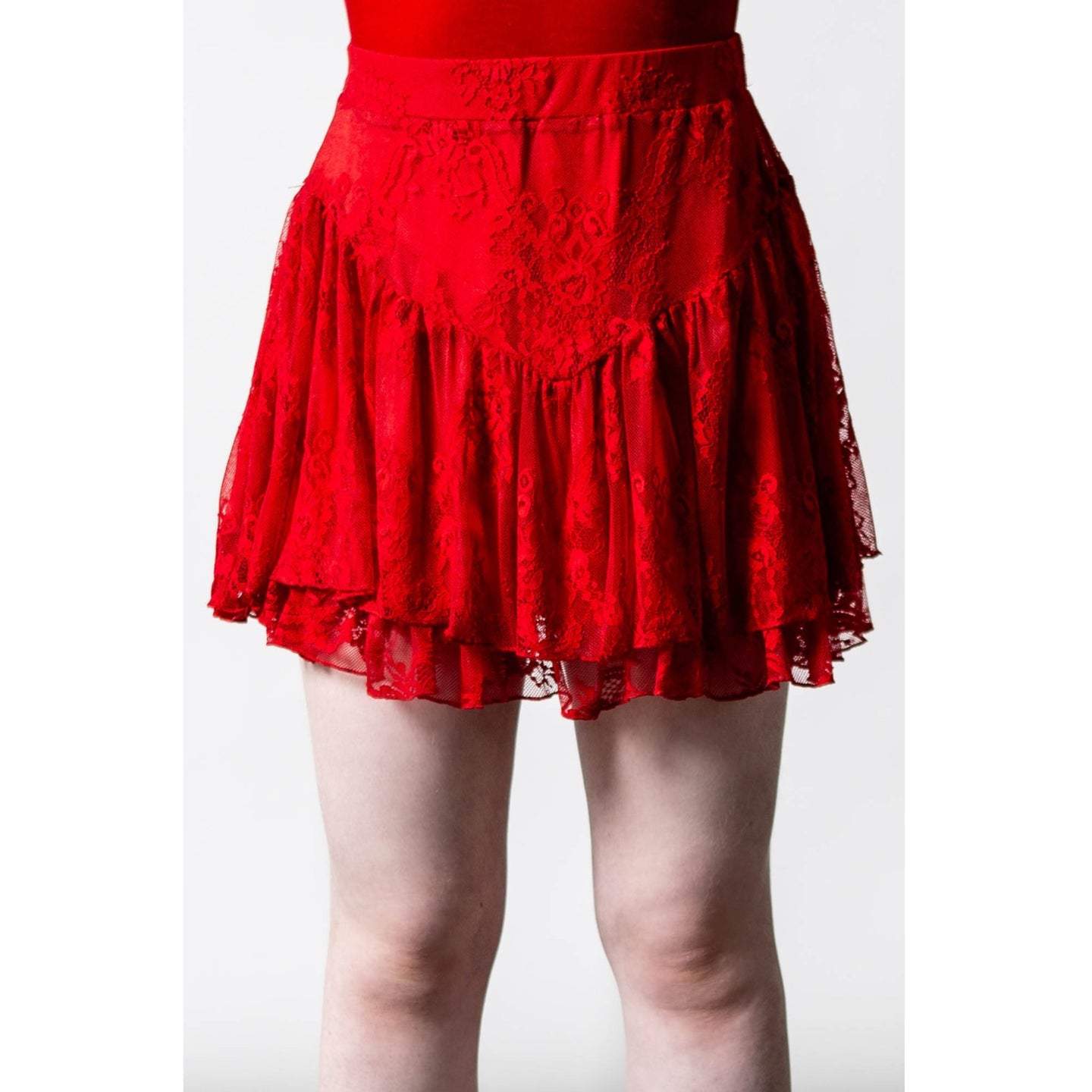To Die For Lace Skirt [SCARLET]