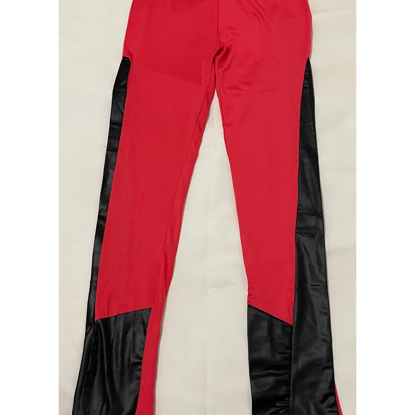 Red / Black Grunge Leggings