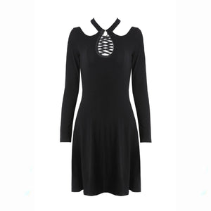 DW236 Gothic hollow bandage chest dress