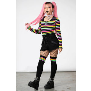 Nikiko Ribbed Long-Sleeve Top