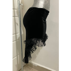Asymetric Velvet Skirt