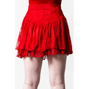 To Die For Lace Skirt [SCARLET]