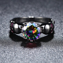 Cargar imagen en el visor de la galería, Simple Skully Blue Ring
