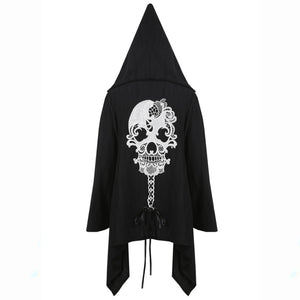 JW181 Gothic skull back baggy jacket
