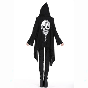 JW181 Gothic skull back baggy jacket