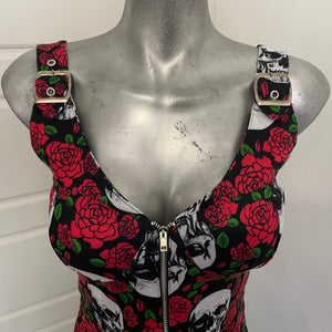 Skulls & Roses Sleeveless Dress
