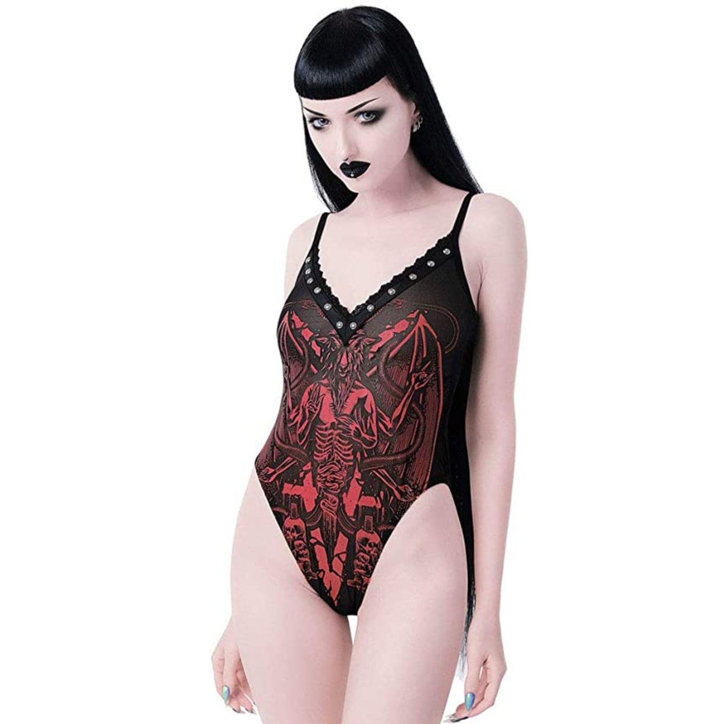 Your Highness Mesh Bodysuit [Black]