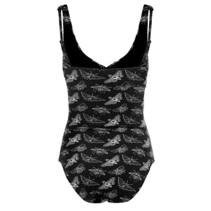 Mortmoth Cut-Out Swimsuit